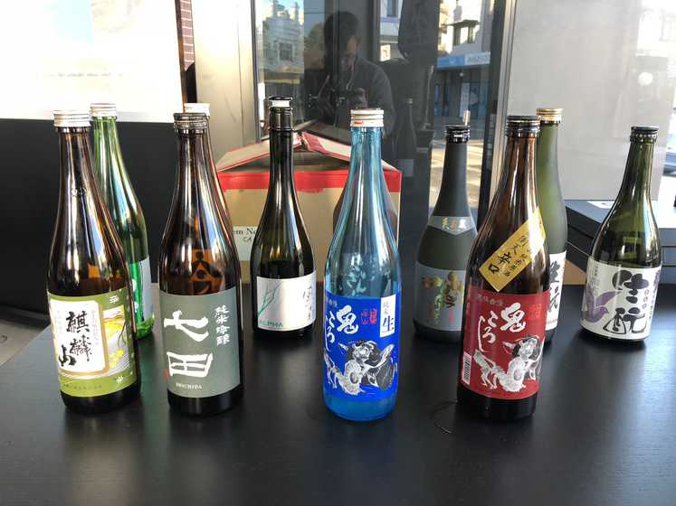 Sake tasting in the afternoon of the second day
