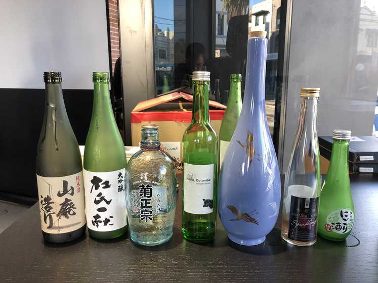 Sake tasting on the third day